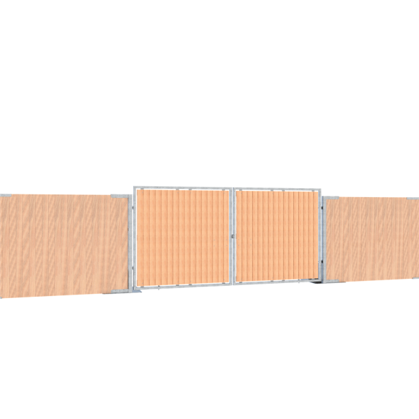 Wooden wall | made of 20 mm thick solid wood | Dimensions: 1.00 x 2.00 mStable construction due to nailed-on cross connectors